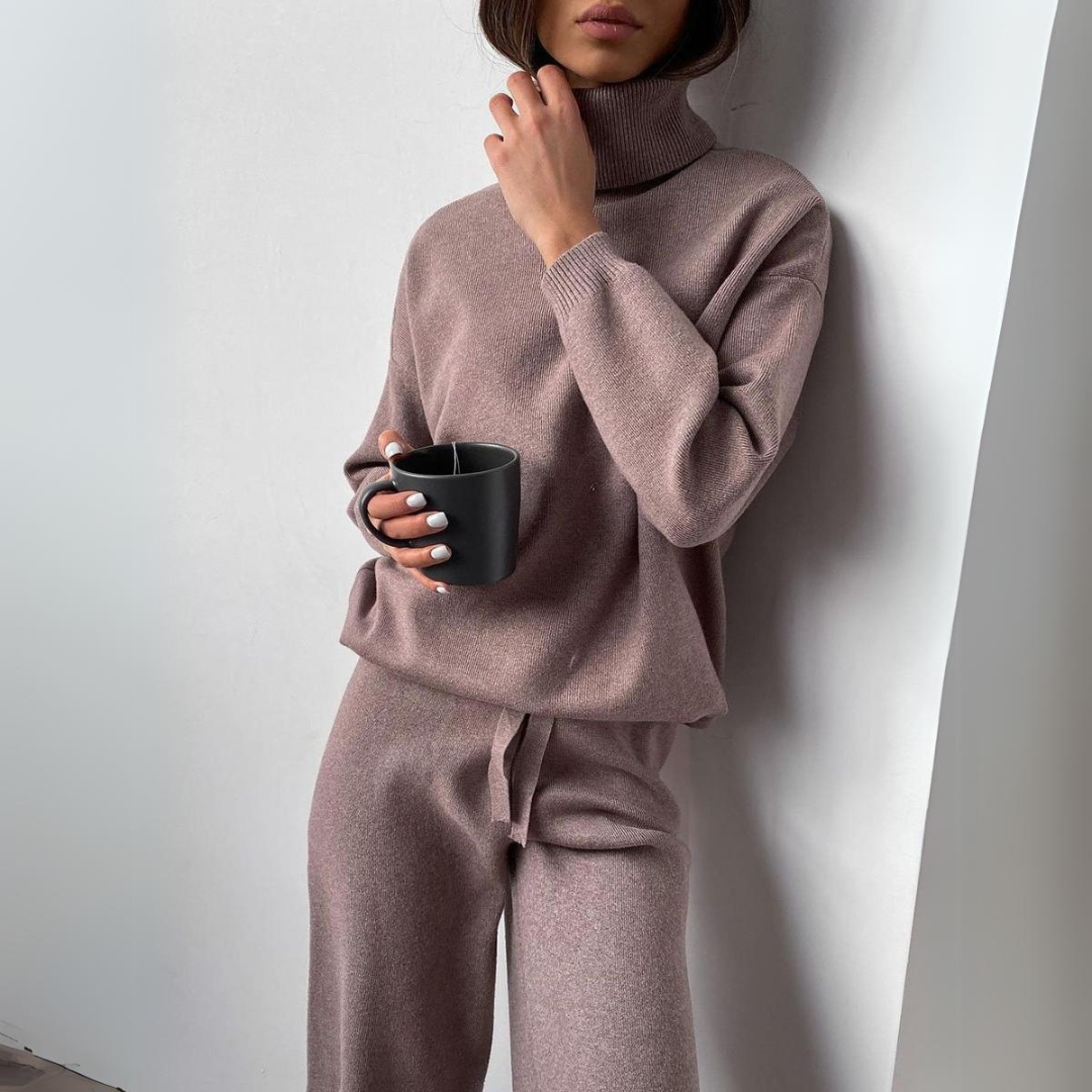 LUXARA™ - Elegant Turtleneck Set