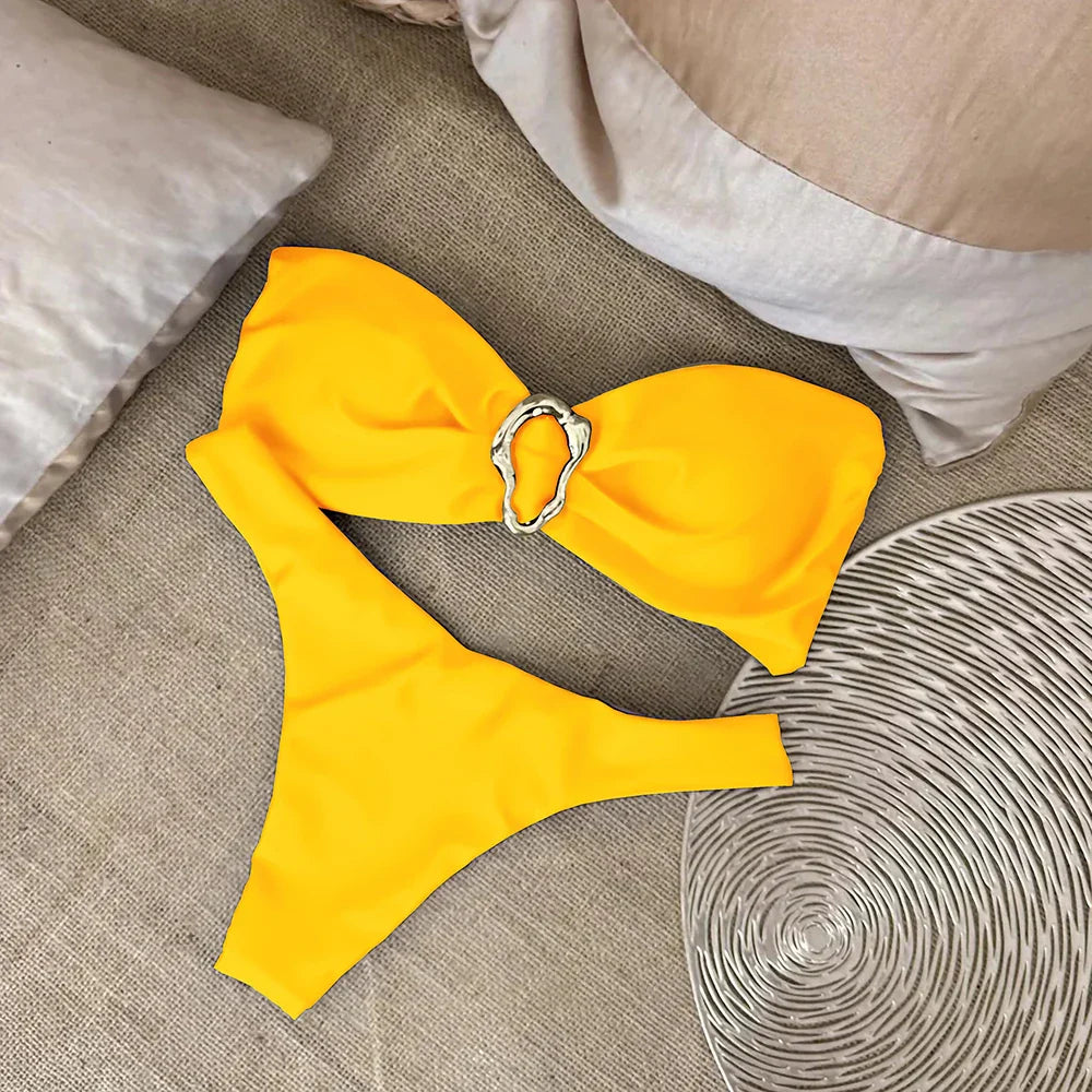 Milla | Gold-Detail Bikini