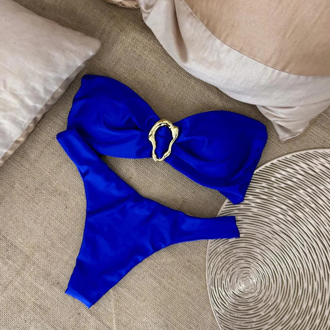 Milla | Gold-Detail Bikini