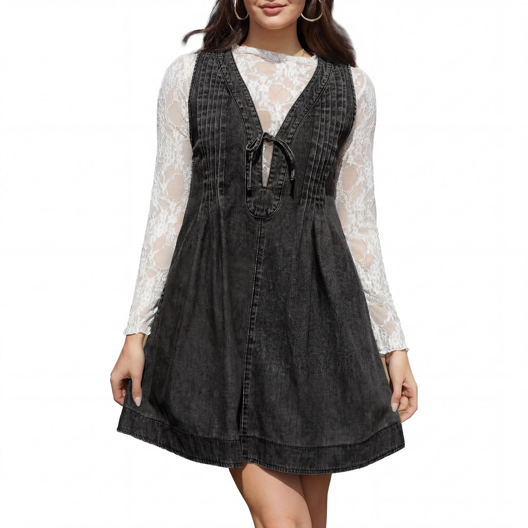 OLLIE™ – Soft A Line Sleeveless Mini Dress