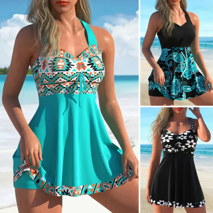 Bestselling Strap Top & Fitted Swim Shorts – Adjustable Two-Piece Swimsuit